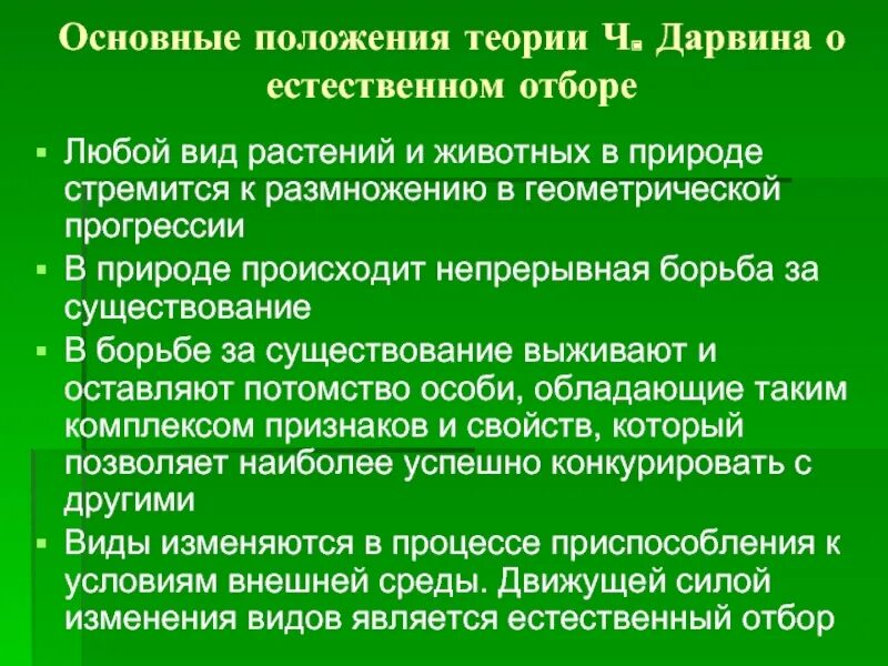 Учение Дарвина о естественном отборе. Основные положения теории Дарвина. Основные принципы теории ч.Дарвина:. Теория эволюции Дарвина естественный отбор.