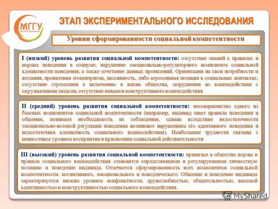 Экспериментальный этап научного исследования. Экспериментальный этап научного исследования