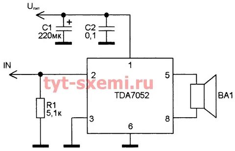 Схема усилитель 12 вольт