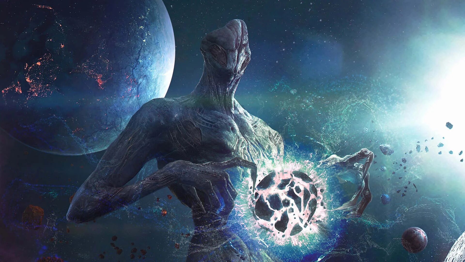 Вселенная нечто. Вселенная бездны кассия. гигантские космические монстры. фантастические инопланетные существа.