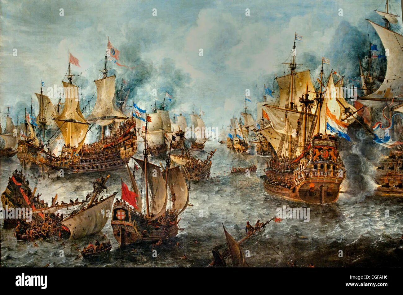 Разгром непобедимой Армады 1588. Картина непобедимая Армада 1590. Виллем Ван де Вельде.