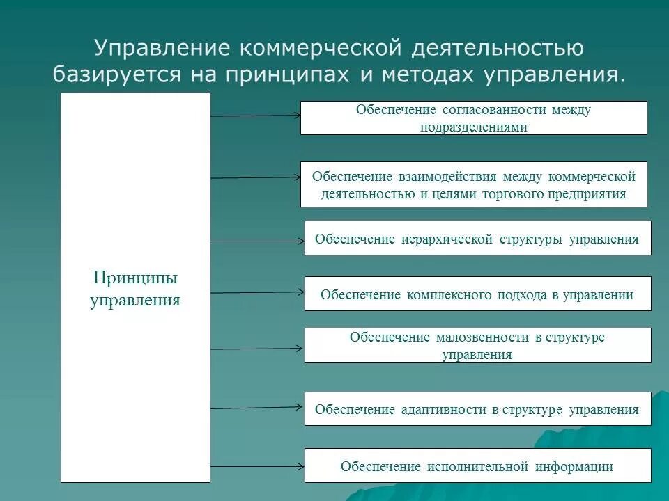 Принципы управления в коммерческой организации. Организация и управление коммерческой деятельностью. Сущность управления коммерческой деятельностью. Принципы системы управления коммерческой деятельностью. Принципы организации рынков