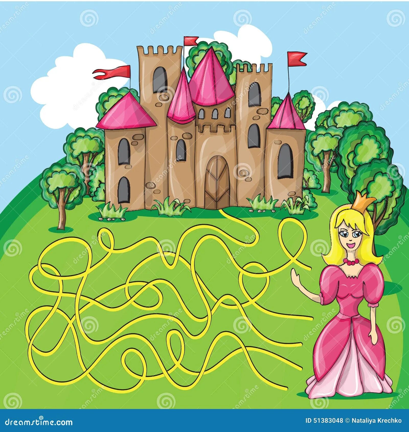 Лабиринты для детей принцесса. Лабиринт замок для детей. Лабиринт с принцессой. Тропинка к замку принцессы.