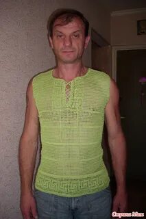 Связать мужскую футболку