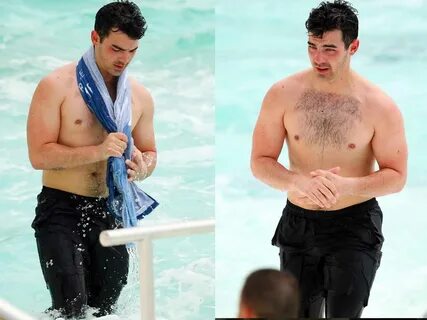 Joe Jonas Takes a Dip ... 