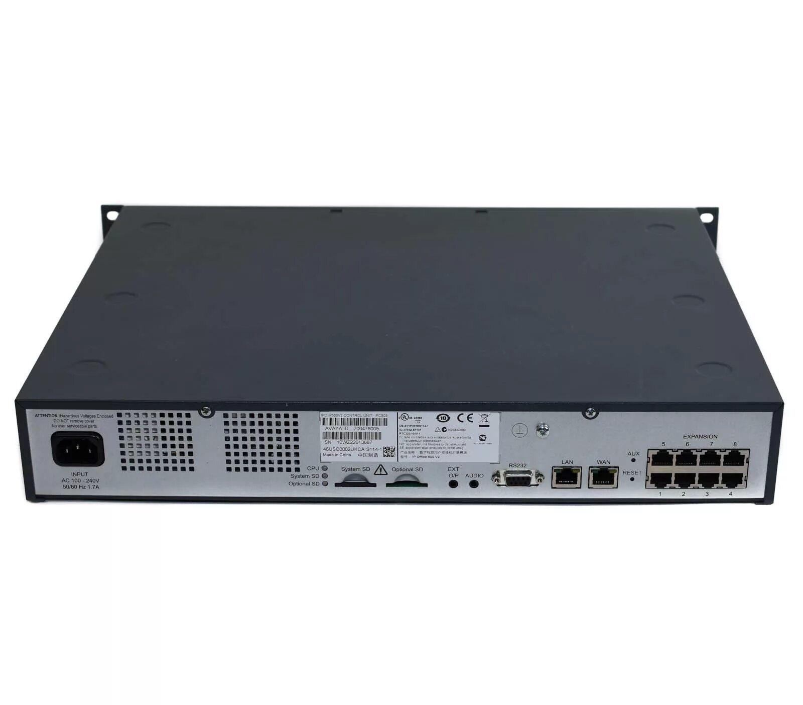 Атс avaya. Avaya IP Office 500 v2. Avaya 700476005. Avaya ip500 v2 FXO. АТС Avaya IP 500 v2.