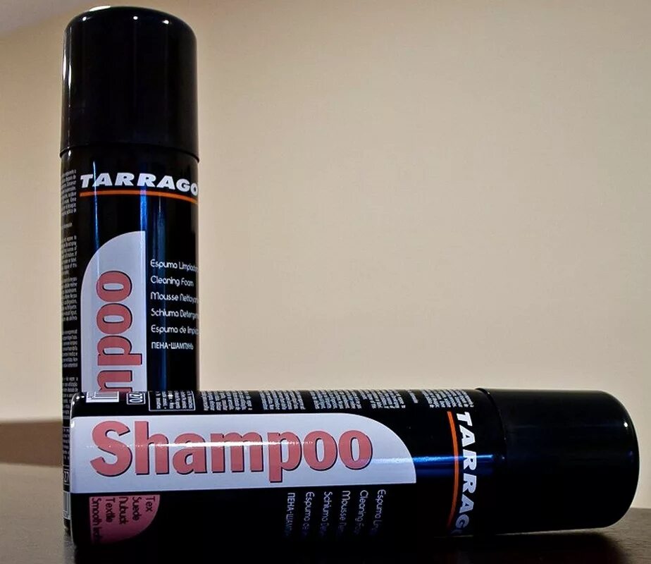 Пена для обуви как пользоваться. Tarrago shampoo. шампунь для обуви tarrago. пена для очистки обуви. тарраго пена очиститель для обуви.