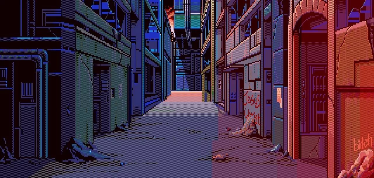 Night City 8-Bit Live Wallpaper