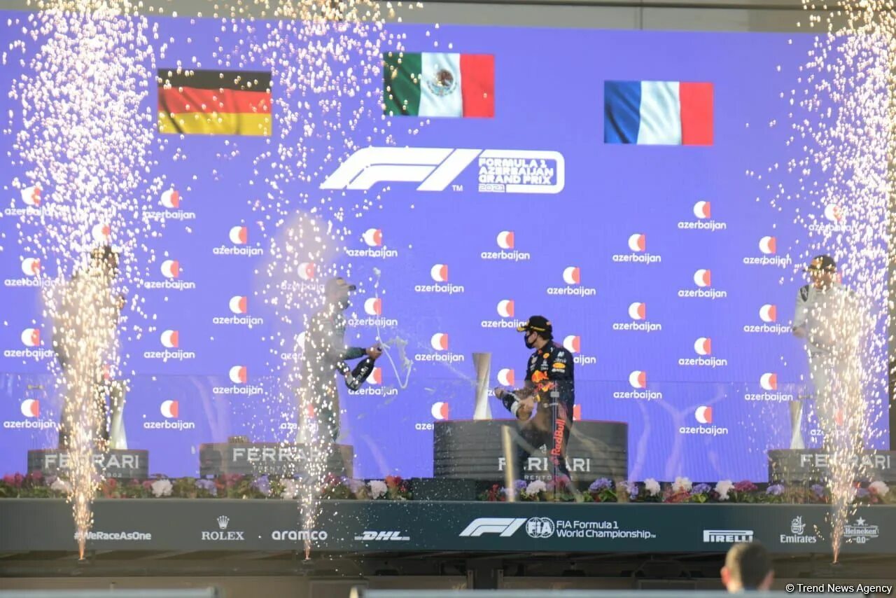 Формула азербайджан 2024. Гран при Азербайджана 2021. Azerbaijan Grand prix 2022. Гран при Баку 2022. Церемония награждения формула 1.