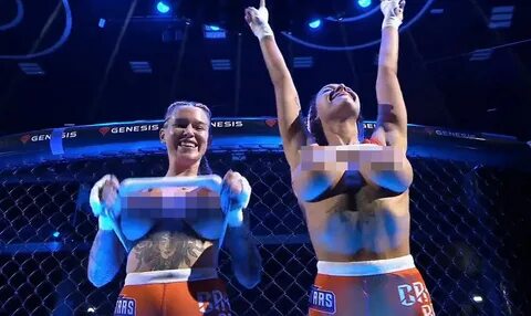 TV viewers were left stunned as giggling pre-fight MMA fighters flashed the...