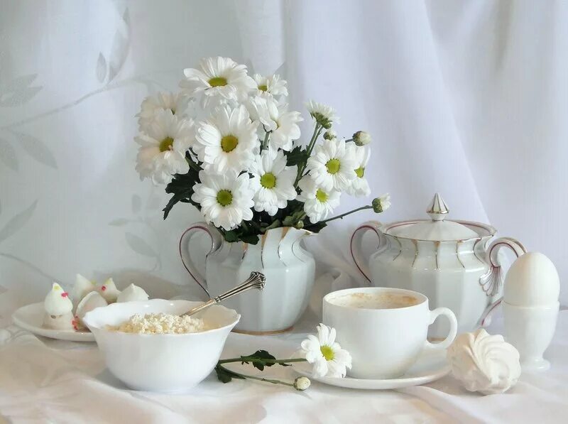Доброе утро с кофе весенние с пожеланиями. Утренние цветы. Натюрморт в светлых тонах. Утренние цветы с пожеланиями. Нежные открытки с добрым утром.