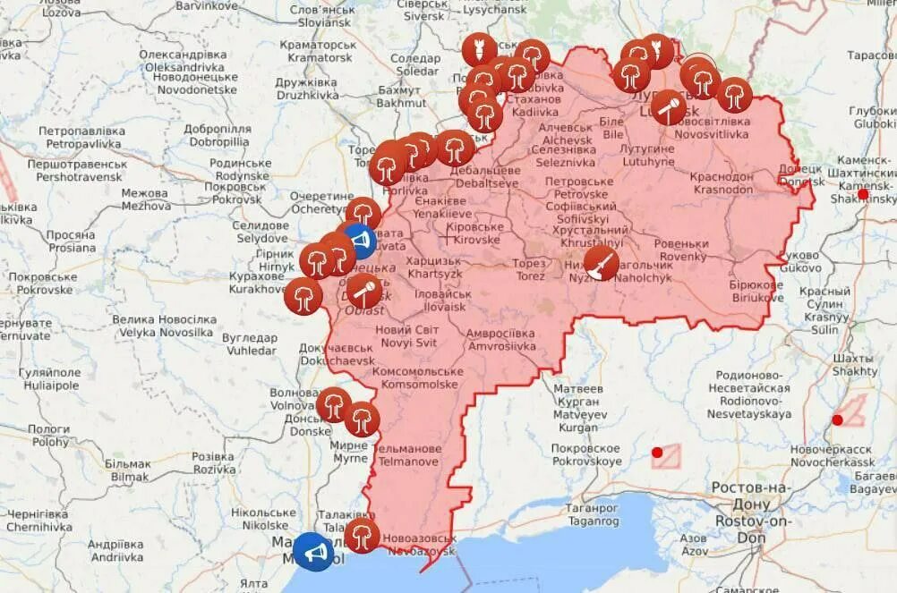 Карта Украины 2015 Донбасса. Донбасс на карте. Линия разграничения на Донбассе.