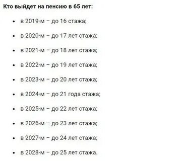 Пенсионный возраст в 2022
