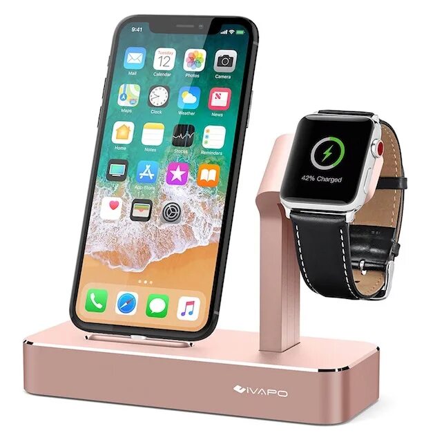 Станция iphone 6. Док станция для apple watch. док станция ivapo. док станция для айфон и эпл вотчей. ivapo 2 in 1 charging dock для apple watch и iphone.