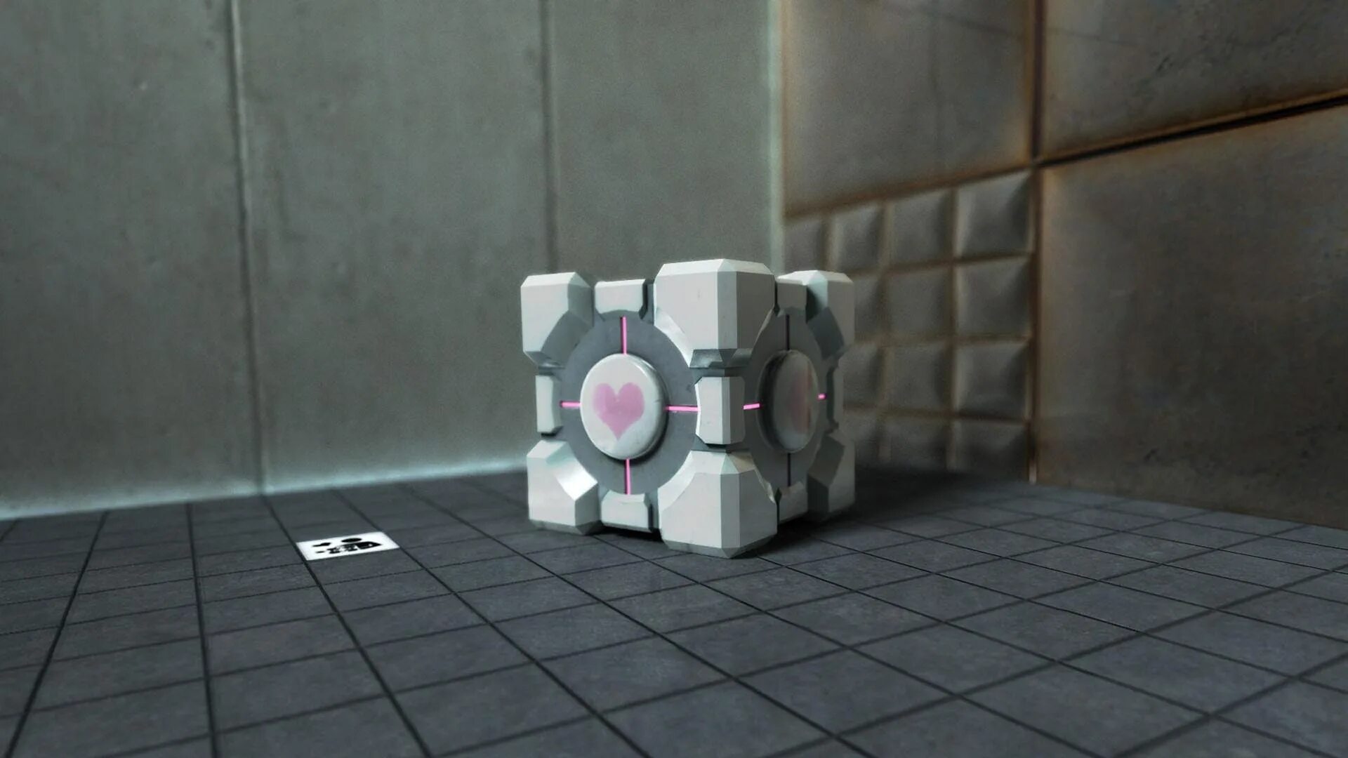 Куб зан. Portal 2 Cube Companion. Куб из Portal 2. Portal 1 куб компаньон. Кубик компаньон портал 2.