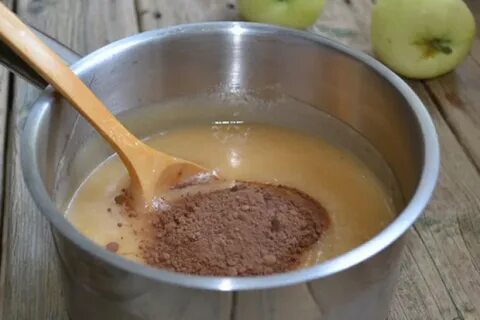 Яблоки с какао