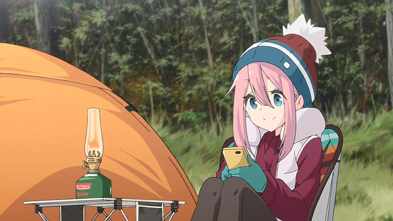 Юру Камп. Yuru Camp Dog. Девчачий кемпинг Скриншоты. Yuru camp camping