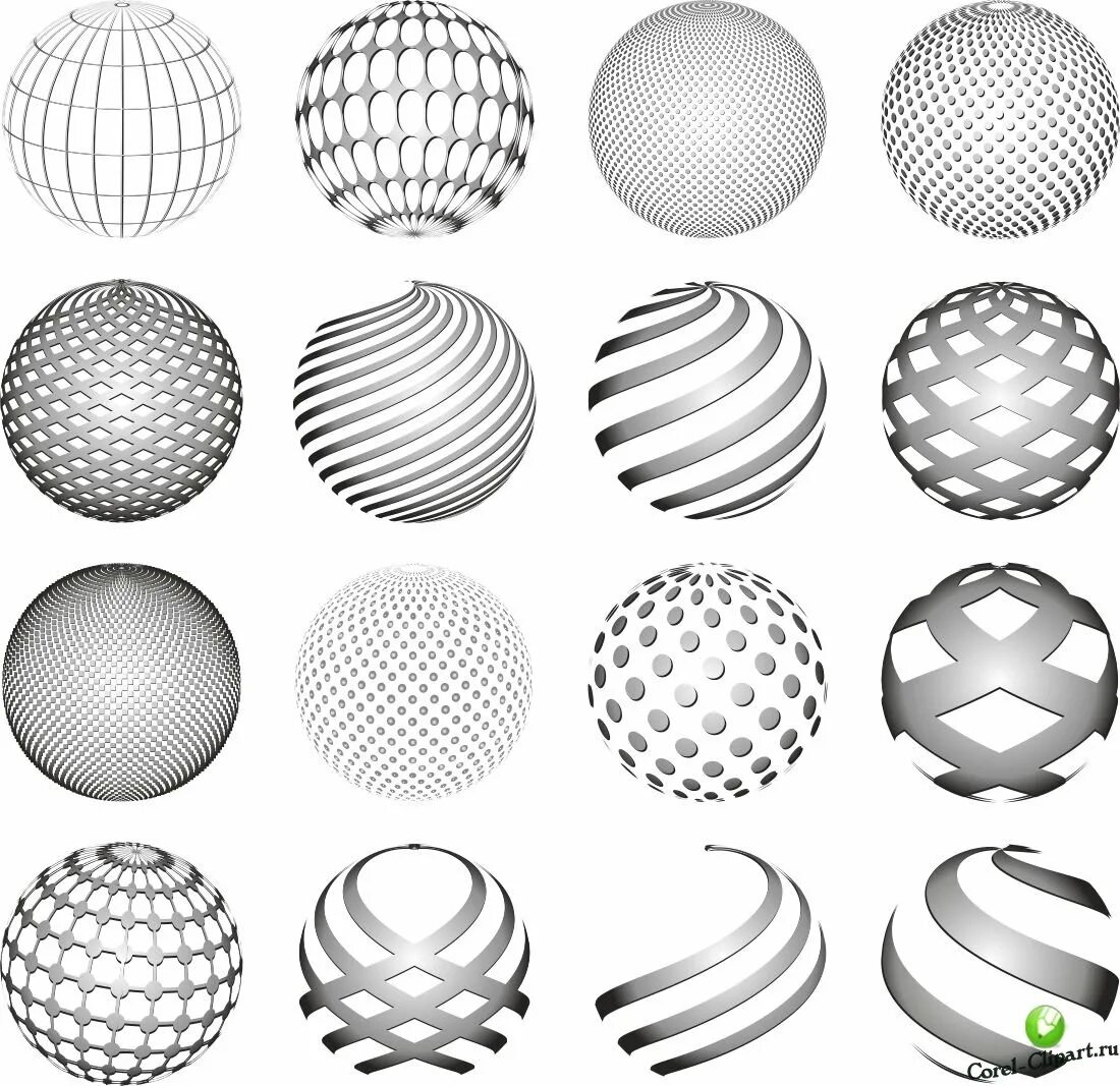 Сетка на шаре. Объемный шар. Стилизованный шар. Стилизованные круги. Графическая сетка.