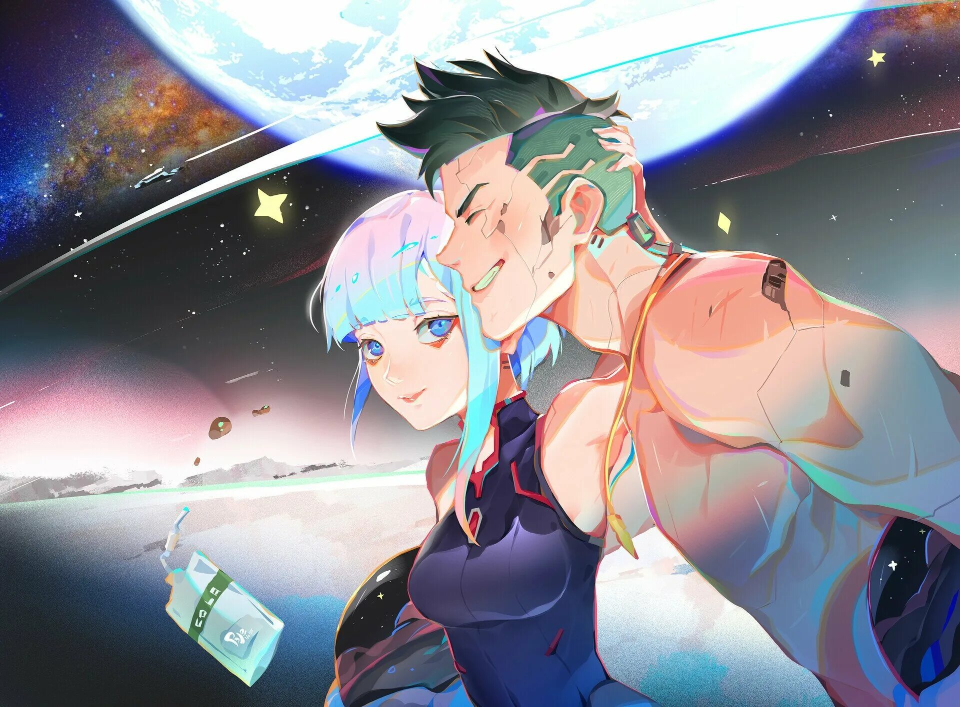 Cyberpunk 2077 edgerunners lucy and david. Люси киберпанк 2077. Киберпанк бегущие по краю дэвид. Аниме киберпанк бегущие по краю. Давид мартинес киберпанк.