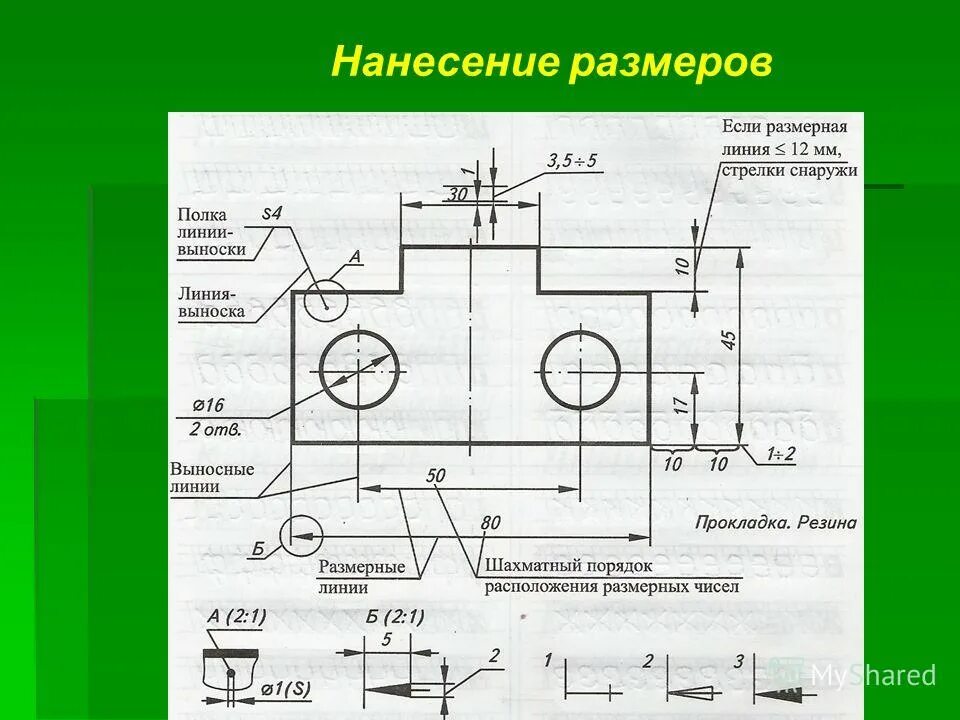 Выносные линии проводят. Нанесение линейных размеров на чертежах. Нанести Размеры на чертеж. Простановка размеров на чертеже. Чертеж с размерами.