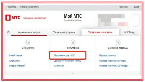 Лицевой счет мтс узнать номер телефона