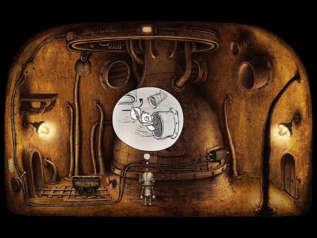 Игра машинариум полная игра. Якуб Дворски Машинариум. Machinarium 2009. Machinarium головоломка бомба.