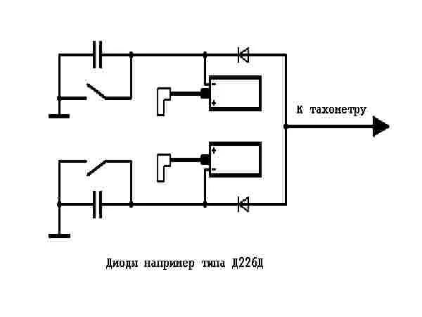 Схема подключения тахометра. Схема подключения тахометра на ИЖ Планета 5 схема. Тахометр на ИЖ Юпитер 5 с БСЗ. Схема оптического датчика для БСЗ на мотоцикл. Катушка диод