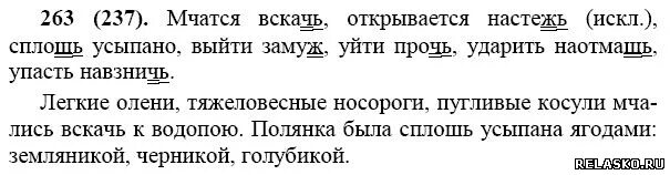 Русский язык 7 класс упр 447. Русский язык 7 класс номер 263. На Лесной полянке кланяются лиловые колокольчики. Русский язык 7 класс упражнение 263. Рус яз 7 класс ладыженская 263.