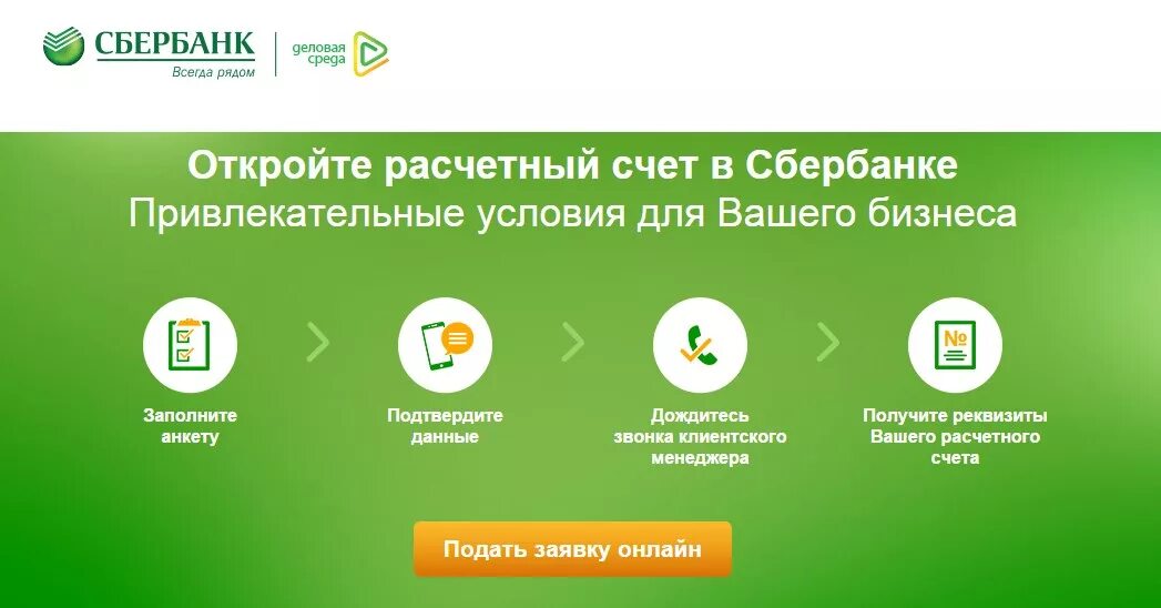 Сбербанк открытие счетов для ип