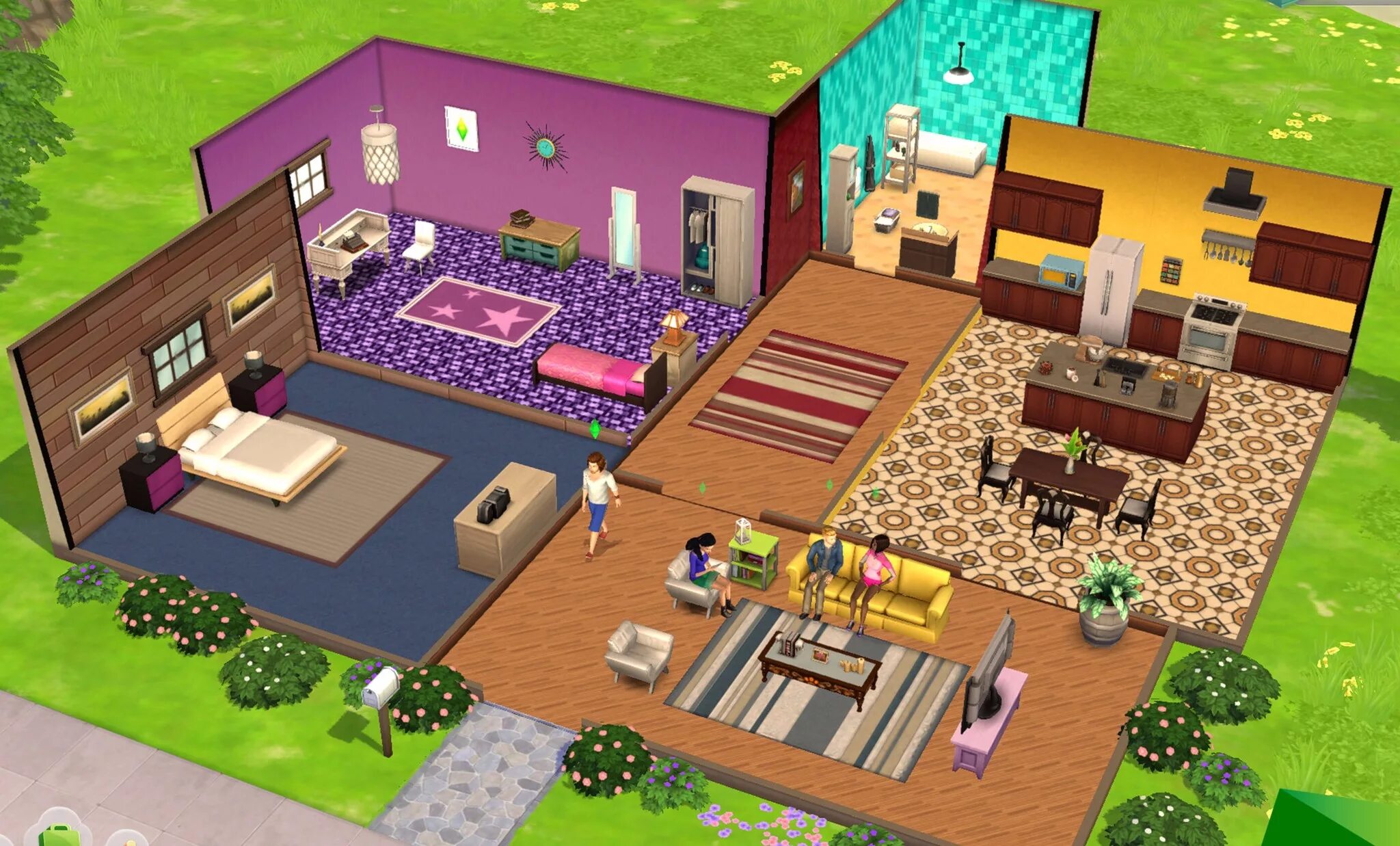 Sims mobile мод много денег. The sims mobile. дом в симс мобайл. симс мобильная игра. квартиры симс мобайл.