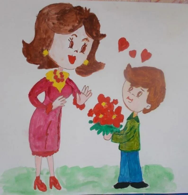 Рисунок для мамы. Детские рисунки мамы. Рисунок на тему день матери. Цветы для мамы рисунок. Рисование на тему мамин праздник