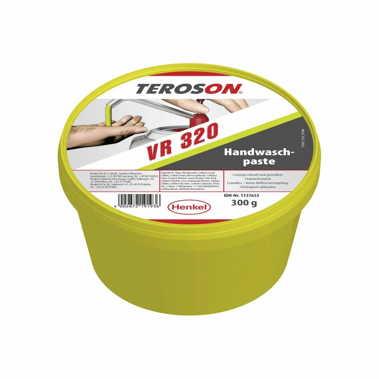 Паста для рук Teroson vr320 300 гр. Паста для рук Teroson vr320 ведро. Teroson VR 320. Teroson 2185111.