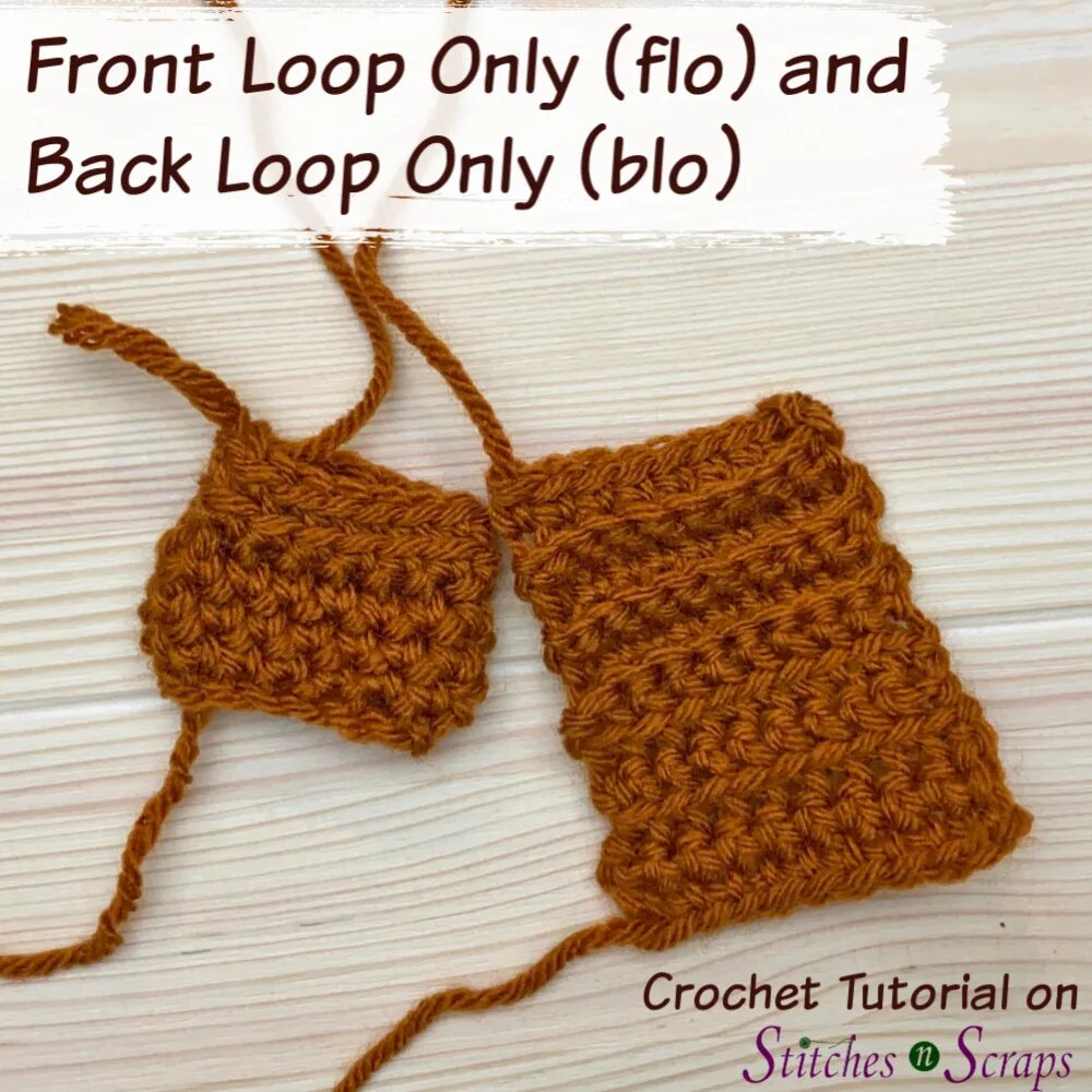 Back loop only. HDC Crochet with back loop only. Only loops