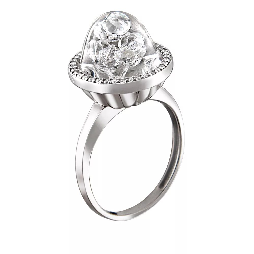 серебряное кольцо эстет с32к052589. серьги эстет 01s0511171-5. эстет кольцо с колбой фианитов. 42348-839898). кольца с плавающими фианитами.