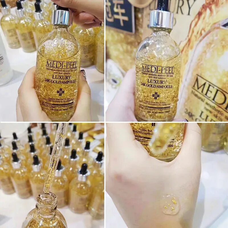 Luxury 24k gold. Medi-Peel Luxury 24k Gold Ampoule 100ml. Luxury 24k Gold Ampoule [100ml]. Medi-Peel ампульная эссенция с золотом Luxury 24k Gold Ampoule (100мл). Сыворотка с золотом 24к для эластичности кожи Medi-Peel Luxury 24k Gold Ampoule, 100 мл.