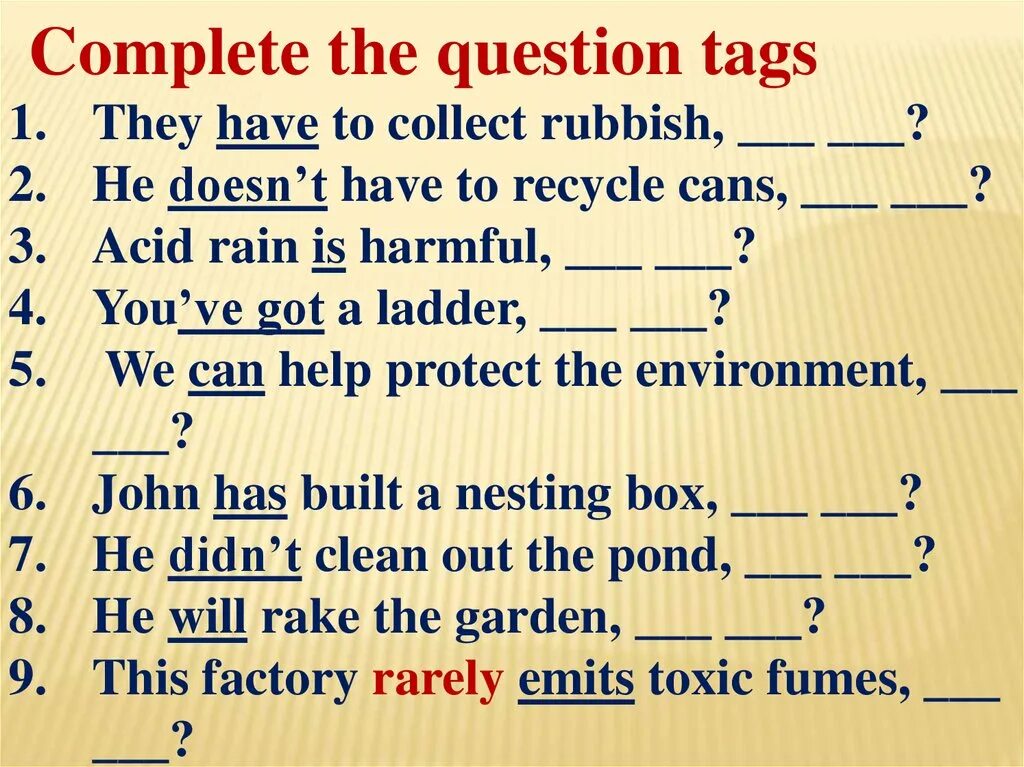 Tag questions упражнения 5 класс. Tag questions в английском упражнения. Tag questions have. Tag questions правило.