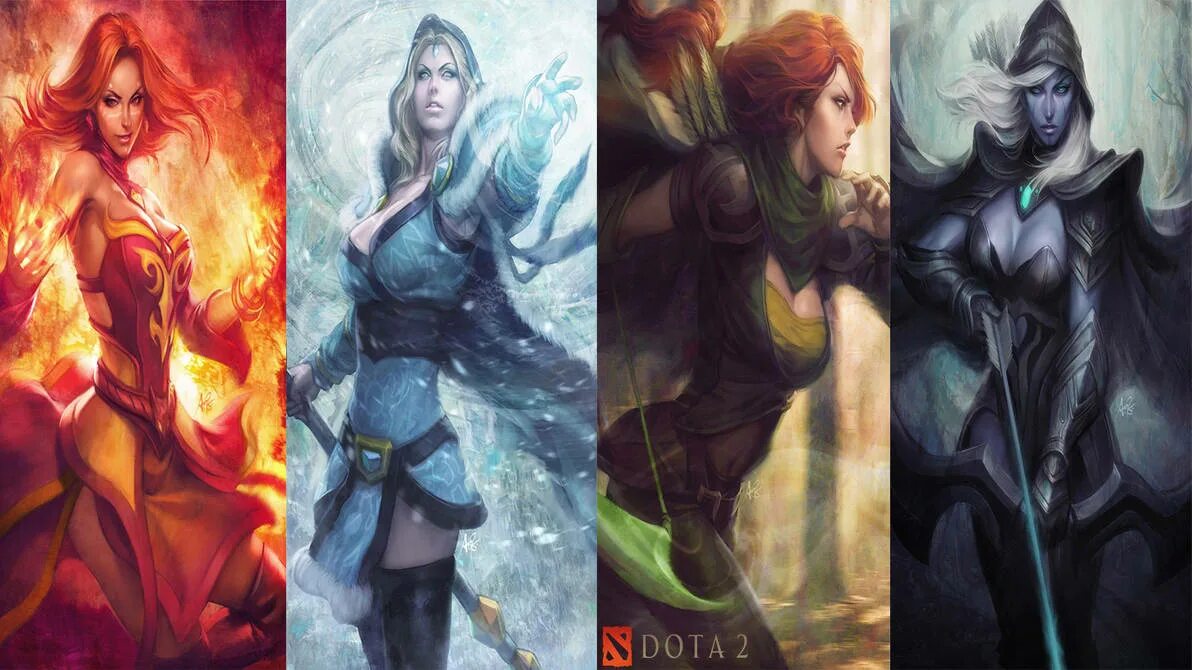 Dota 2 art герои. Дота 2 герои арт. Dota 2 все женские персонажи. Женские персонажи доты 2. Dota 2 герои.