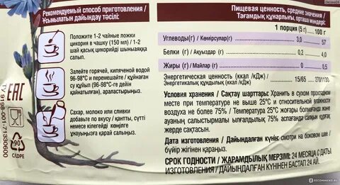 Цикорий содержит кофеин или нет