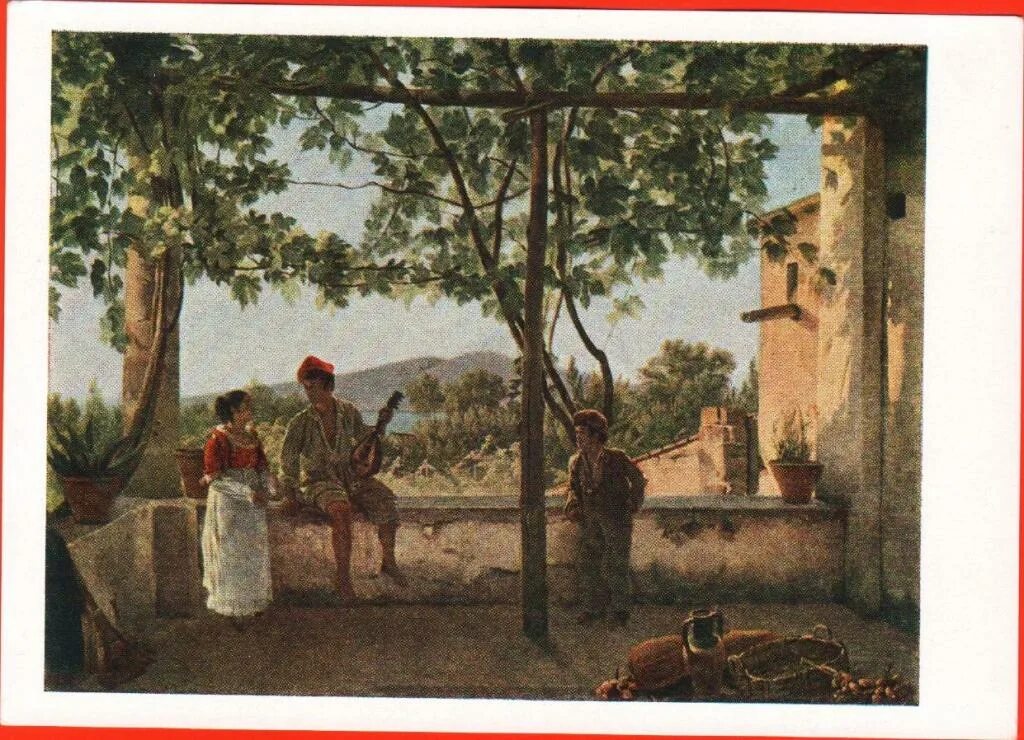 Щедрин сорренто. С.ф. щедрин. терраса в сорренто. 1825.. терраса в сорренто щедрин.