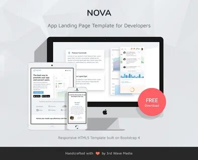 App landing page
