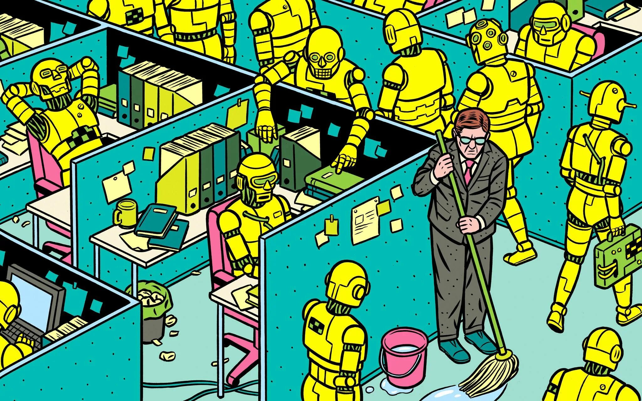 Роботы а не человек песня. Технократия. Роботы поработили человечество. Роботизация карикатура. Порабощение человечества роботами.