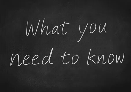 But i need to know