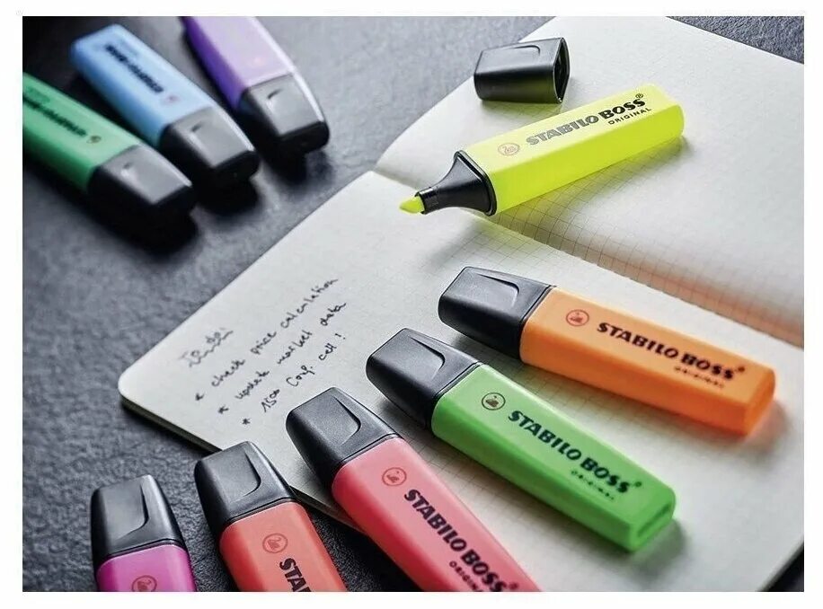 набор маркеров stabilo boss.
