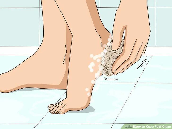 Гигиена ног. Мытье ног. Личная гигиена ног. Cleaning feet