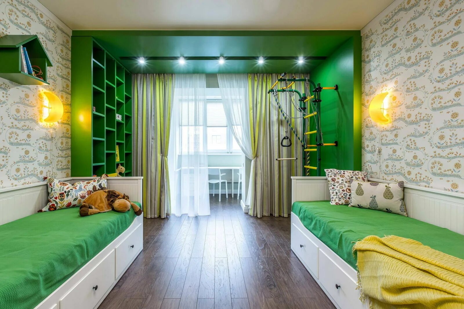 Разные комнаты для мальчика. Интерьер детской. Салатовая детская. Интерьеры детских комнат. Зеленый цвет в интерьере детской.