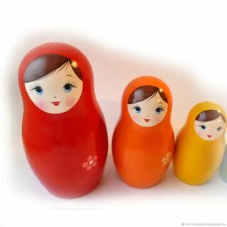 Order Matryoshka 'rainbow' 7 local (h 14 cm.). matrioska (mir-mat...