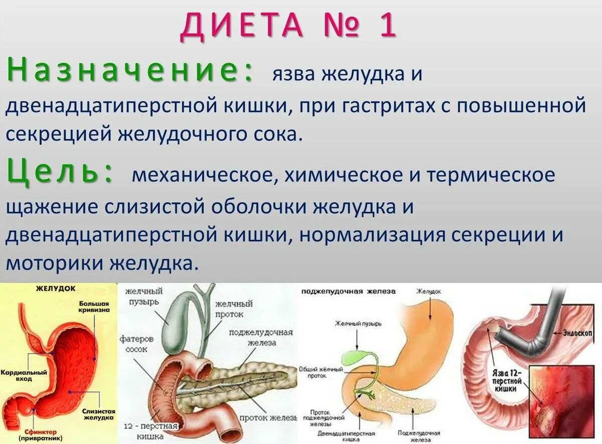 Гастрит двенадцатиперстной кишки диета