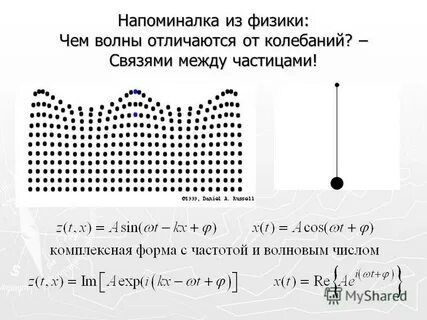 Различия колебаний