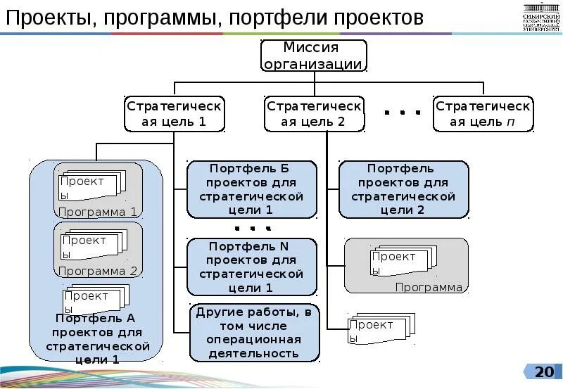 Цель портфеля программы проекта