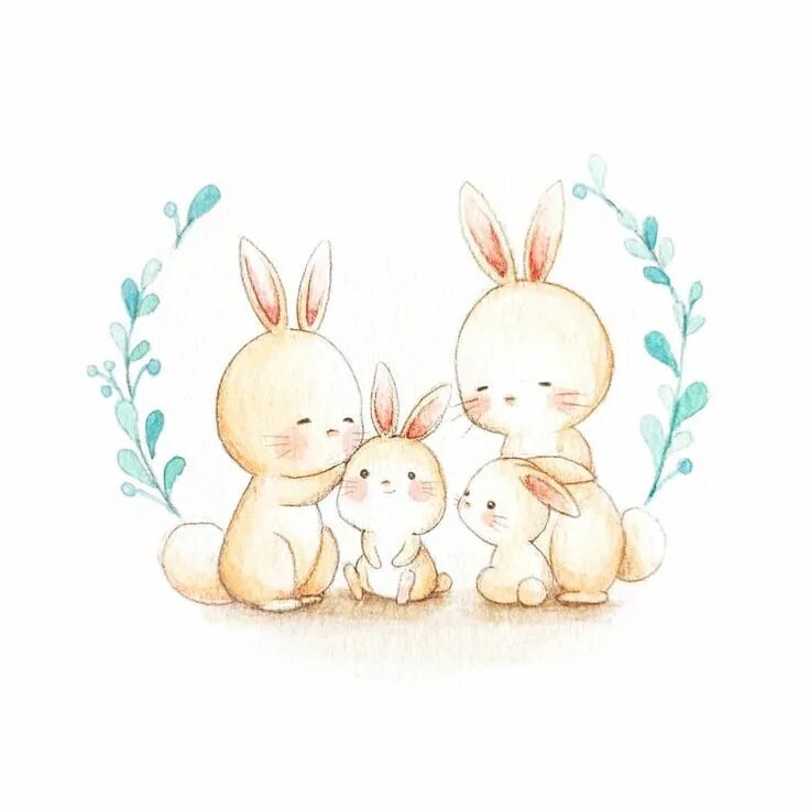 Bunnies family. Семья зайчиков. Семья зайчиков. Семья зайчиков. Зайчик читает книгу cartoon.